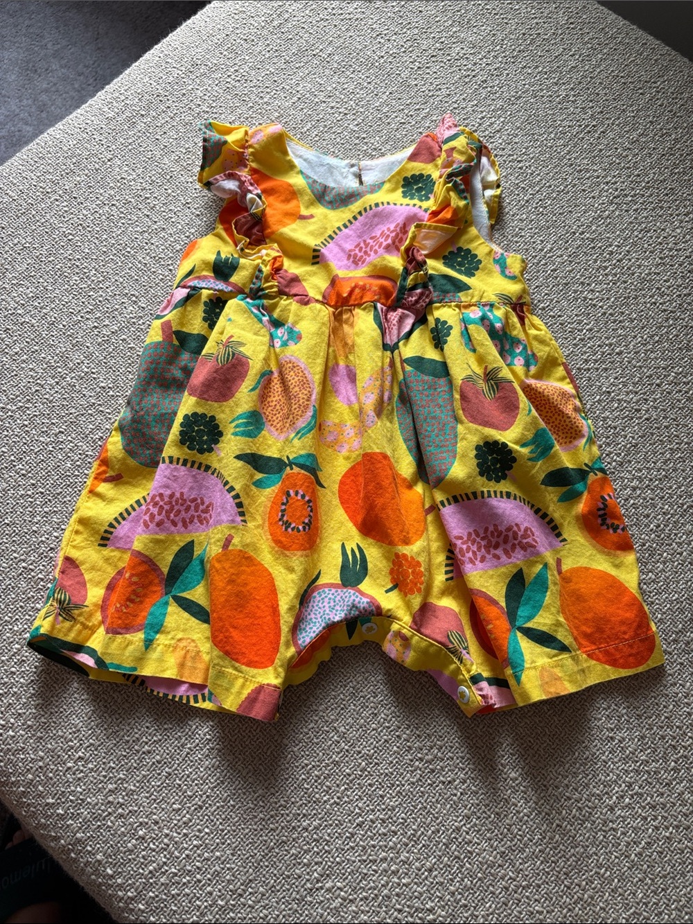 Fabula Yellow Fruit Onesie